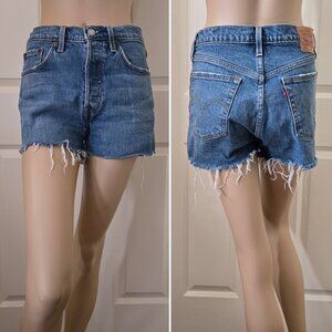 Levi's 501 Cut Off Denim Shorts High Rise